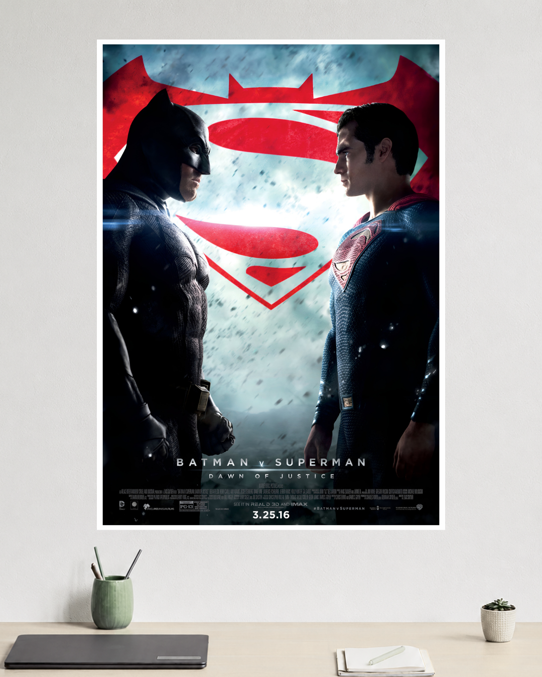 Batman v Superman | Dawn of Justice | Henry Cavill & Ben Affleck | DC Poster