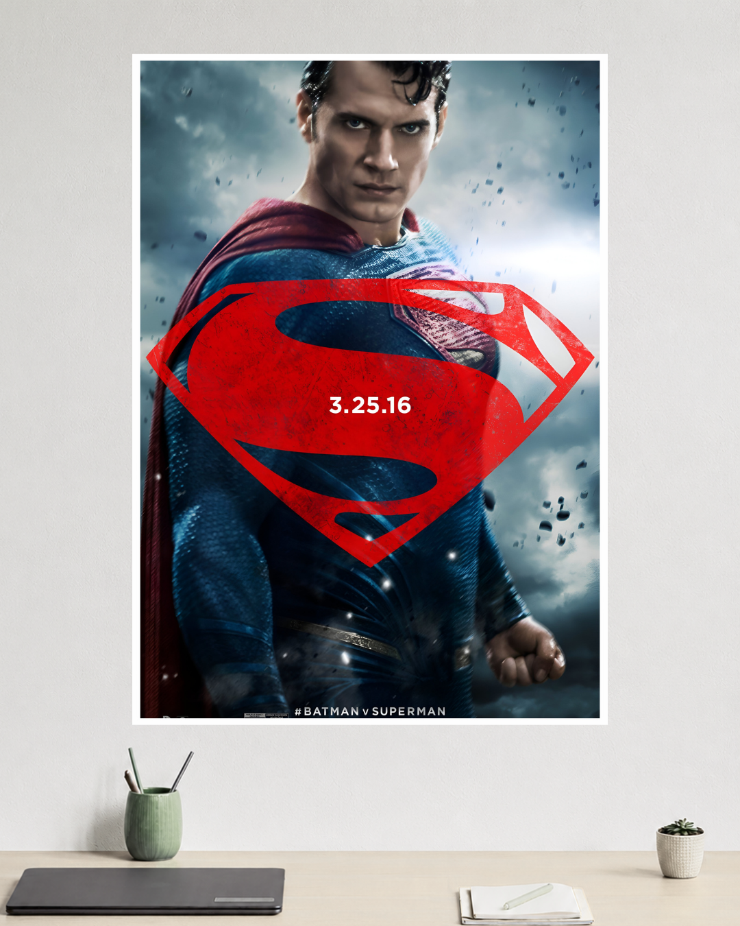 Man of Steel | Batman v Superman | Henry Cavill | DC Poster