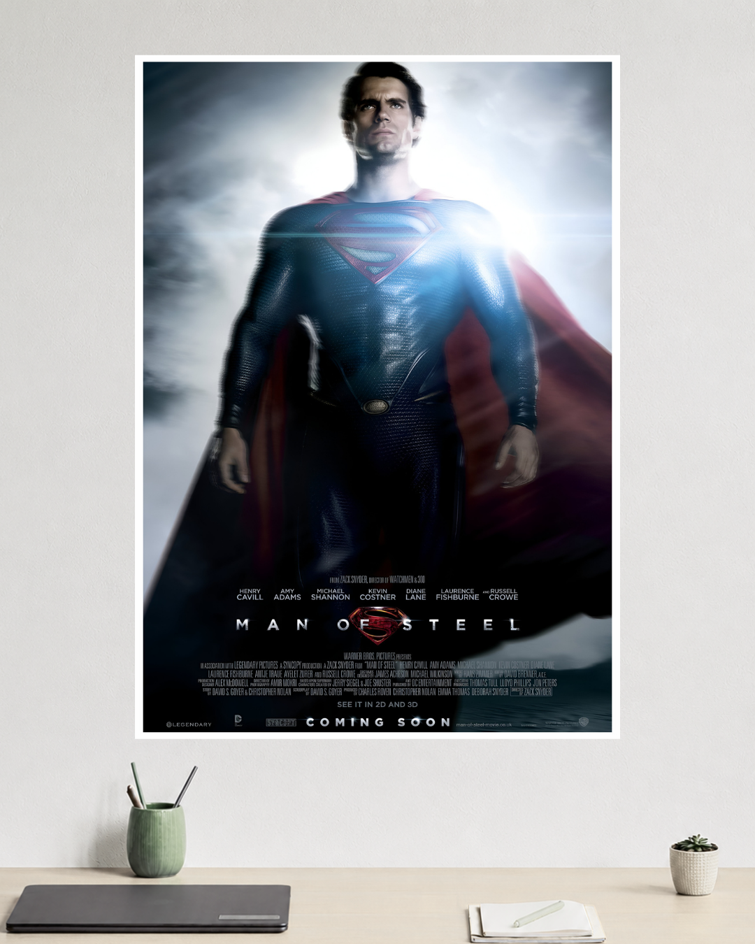 Man of Steel | Superman | Henry Cavill | DC Poster