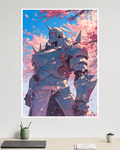 Fullmetal Alchemist Brotherhood | Alphonse Elric Sakura Blossom | Anime Poster