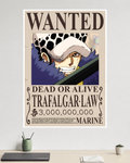 One Piece | Trafalgar Law | Wanted Poster | Anime Poster