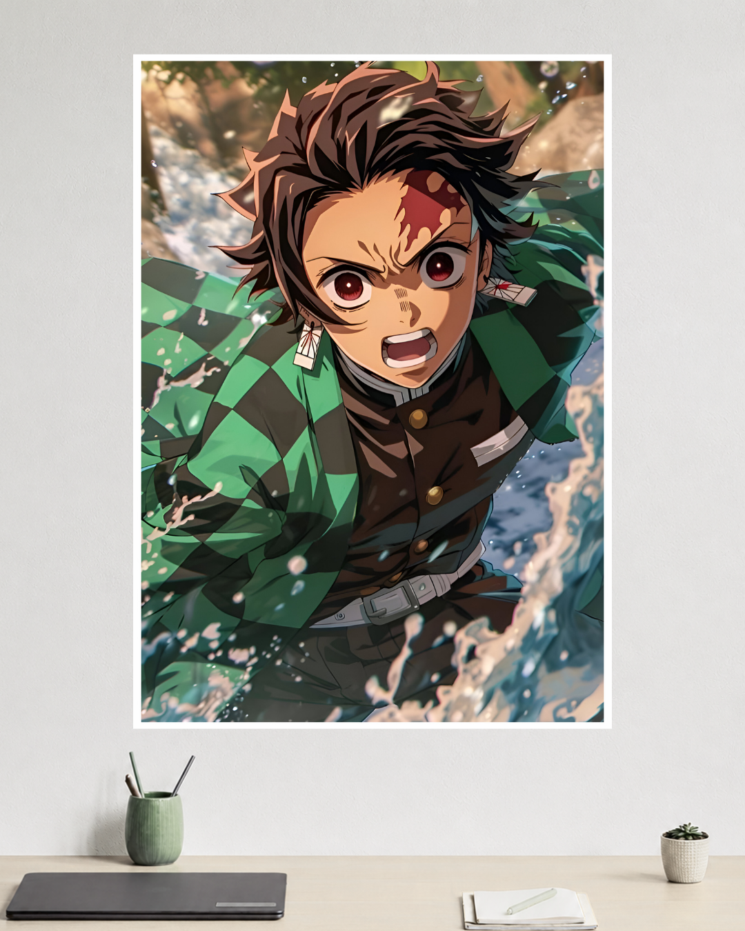Tanjiro Kamado Water Breathing | Demon Slayer | Anime Poster