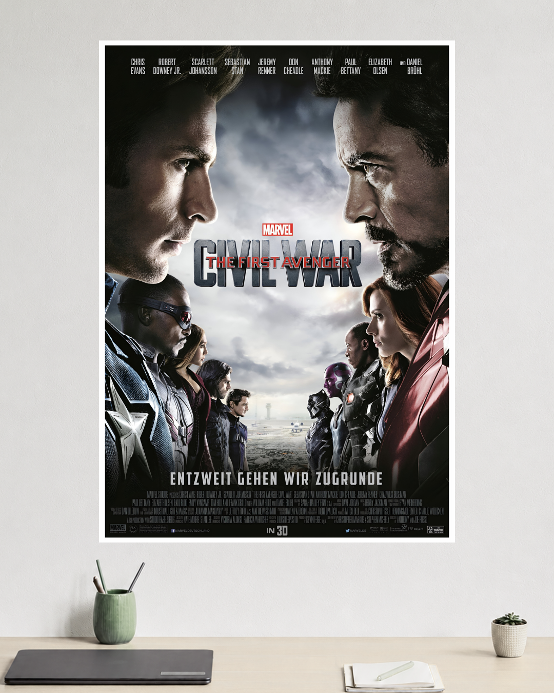 Captain America: Civil War | Iron Man vs. Captain America | Marvel Poster