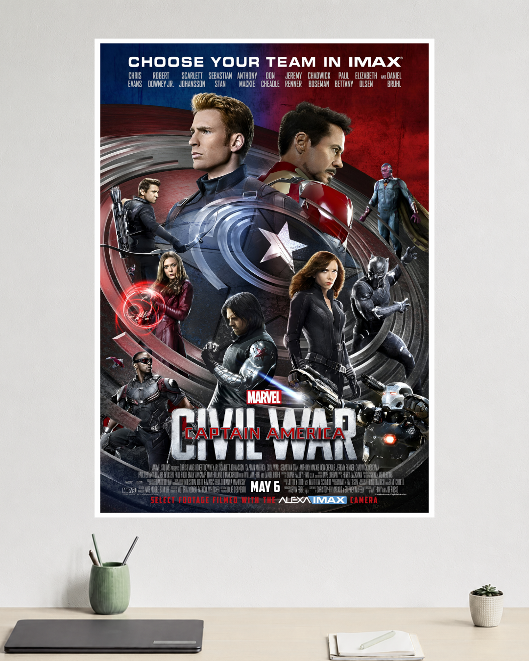 Captain America: Civil War | Iron Man vs. Captain America | Marvel Poster