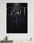 Jon Snow on Iron Throne | Game of Thrones | TV-Series Poster