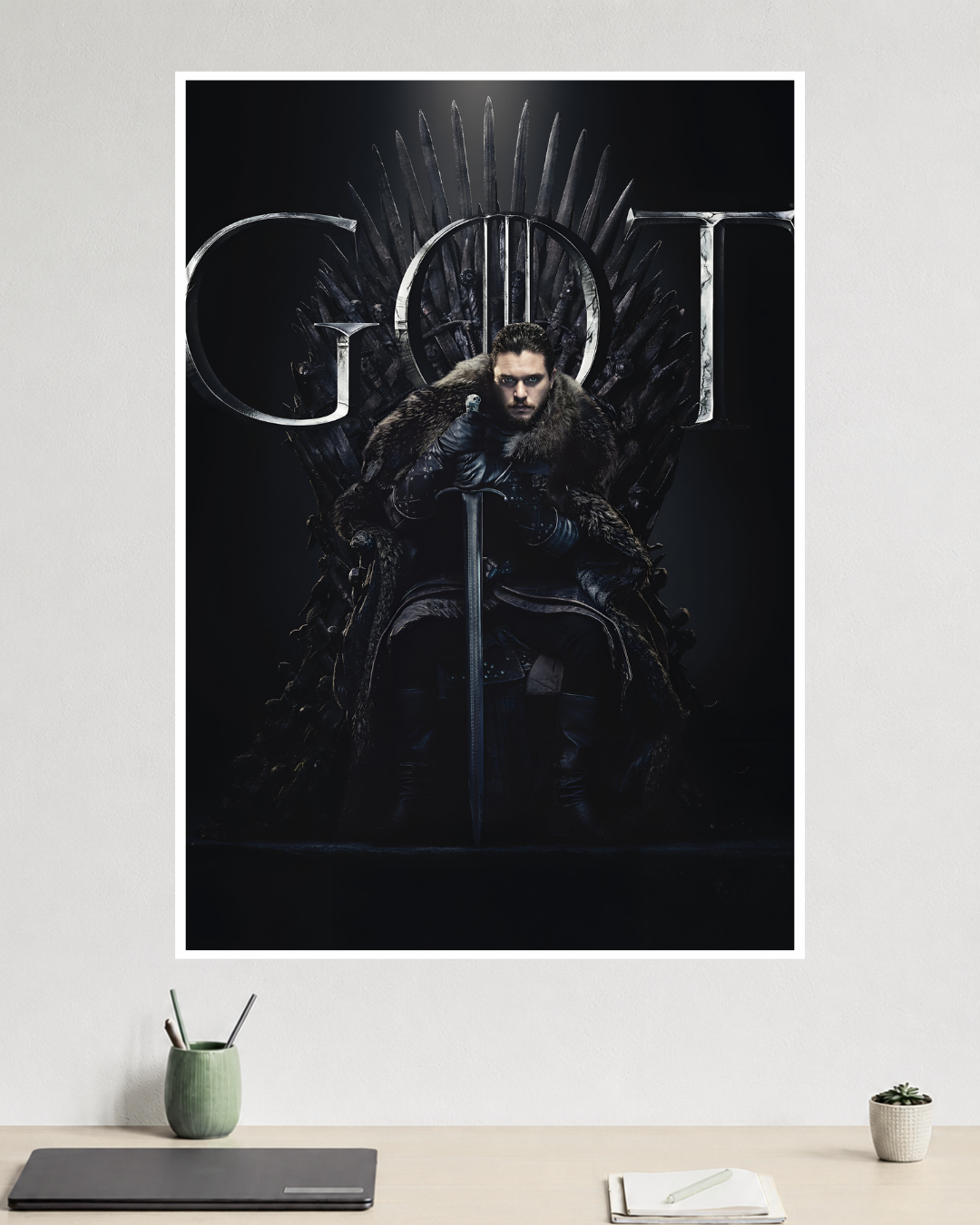 Jon Snow on Iron Throne | Game of Thrones | TV-Series Poster