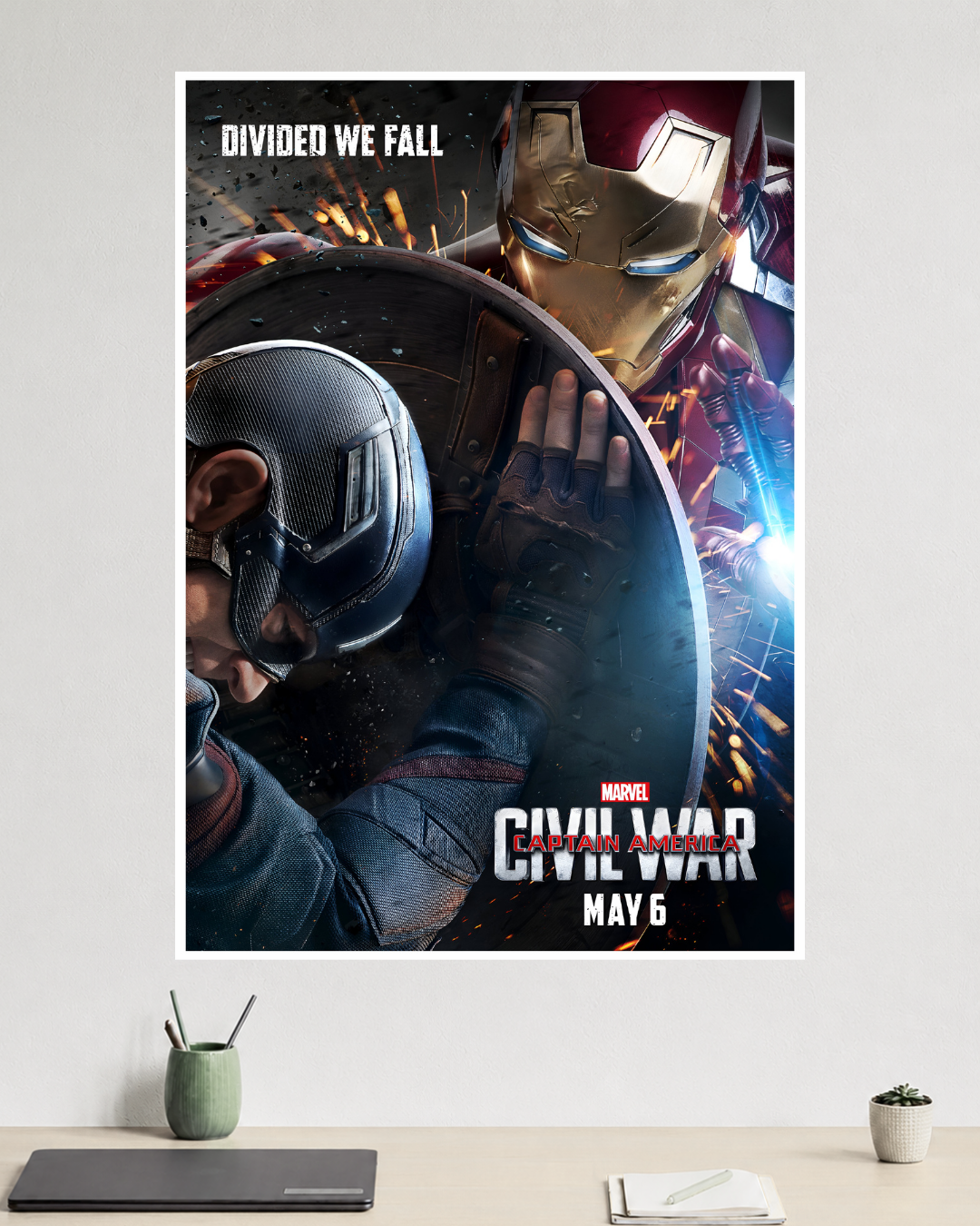 Captain America: Civil War | Iron Man vs. Captain America | Marvel Poster
