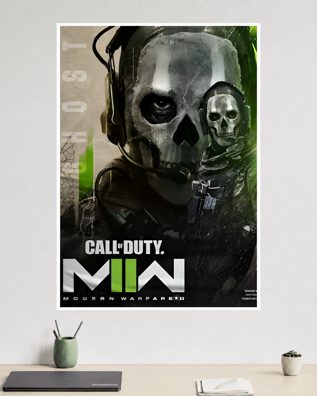 Call of Duty Modern Warfare II | Ghost Operator | Special Forces | Call of Duty | Game Poster