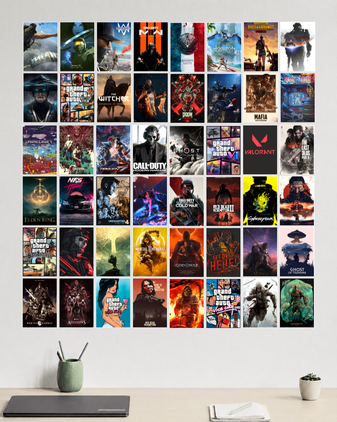 Gaming Poster Collection – 48 Poster Set