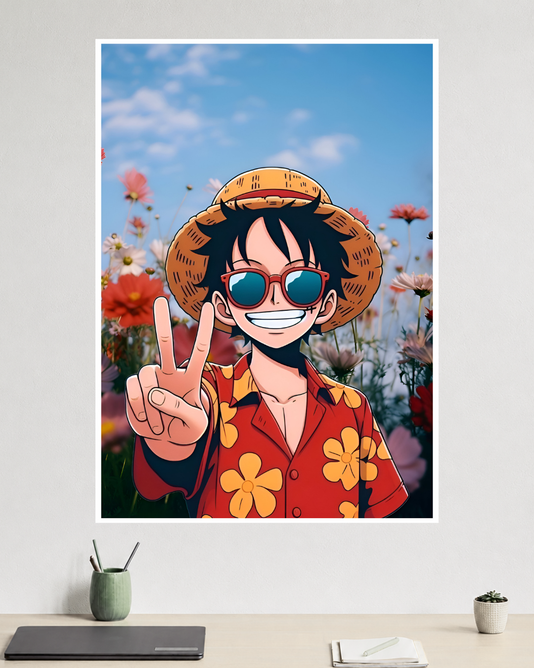 Luffy Summer Vibes | One Piece Aesthetic | Anime Poster