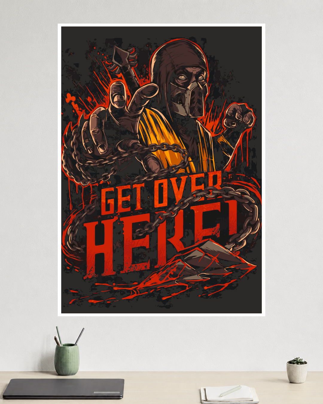 Scorpion "Get Over Here!" | Mortal Kombat | Game Poster