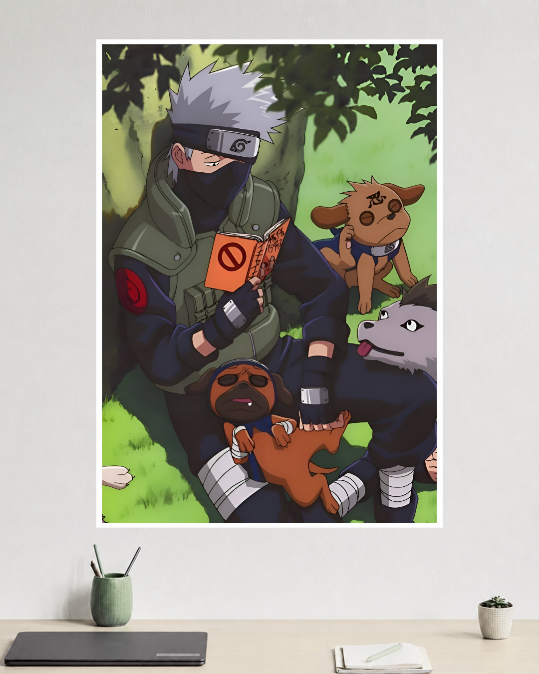 Kakashi & Ninja Dogs | Naruto | Anime Poster