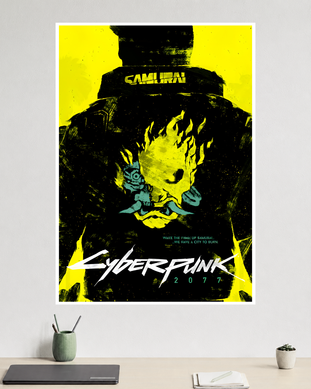 Cyberpunk 2077 Samurai | Wake the Up Samurai | Game Poster