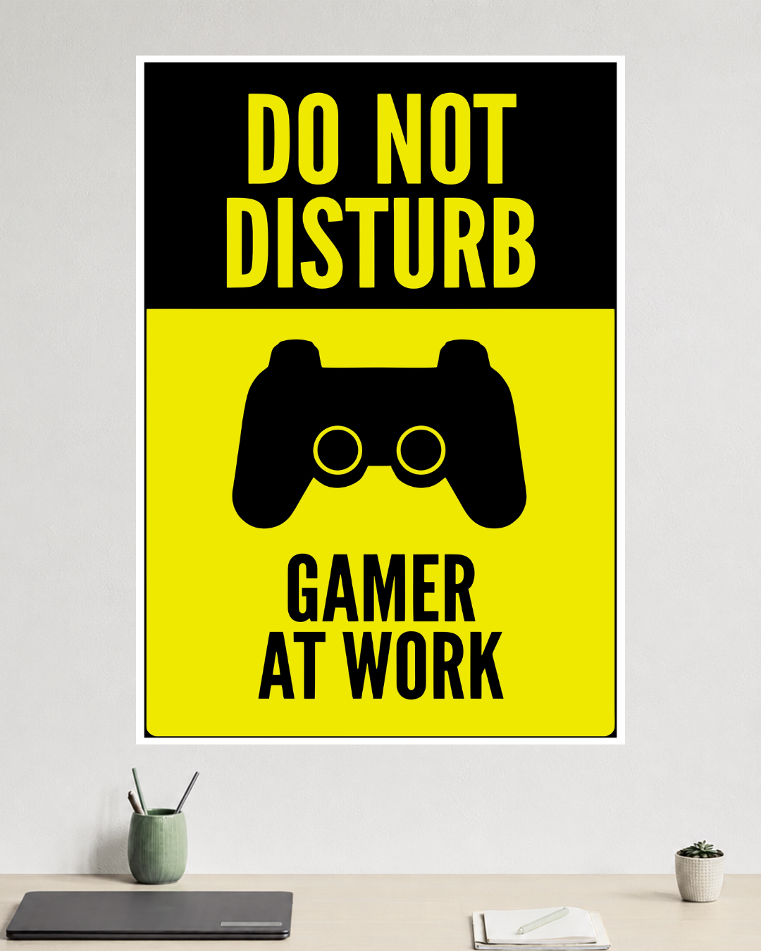 "Do Not Disturb - Gamer at Work" Poster | Gaming Room | Game Poster