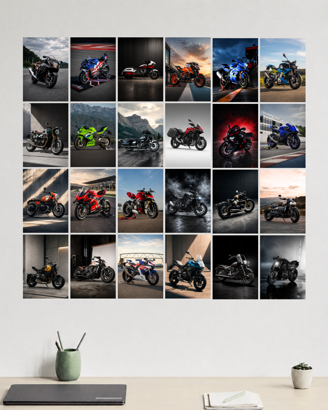 24 Bike Poster Set - Ultimate Bike Poster Collection