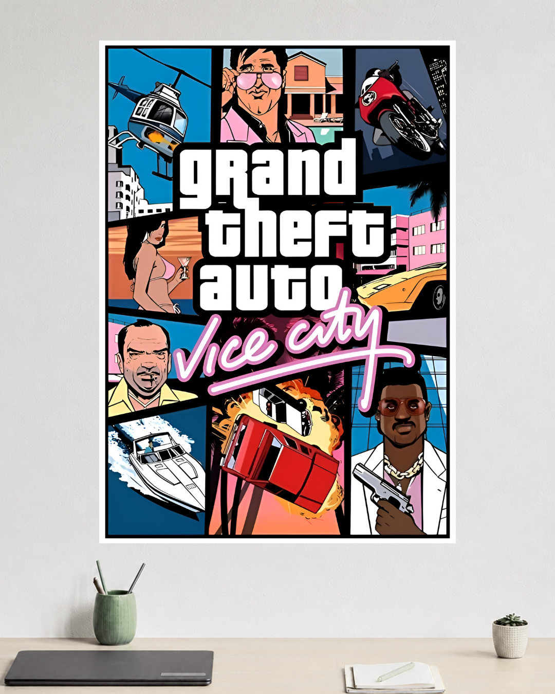 Grand Theft Auto: Vice City Poster | GTA VC | Game Poster
