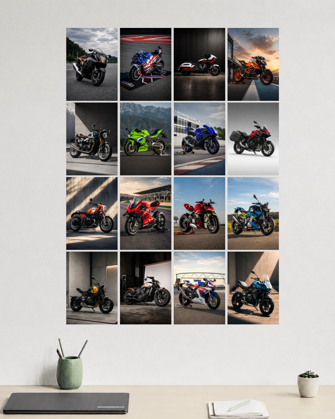 16 Bike Poster Set - Ultimate Bike Poster Collection