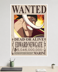 One Piece | Edward Newgate (Whitebeard) | Wanted Poster | Anime Poster