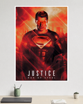Man of Steel | Justice Superman Red Heat Vision | DC Poster