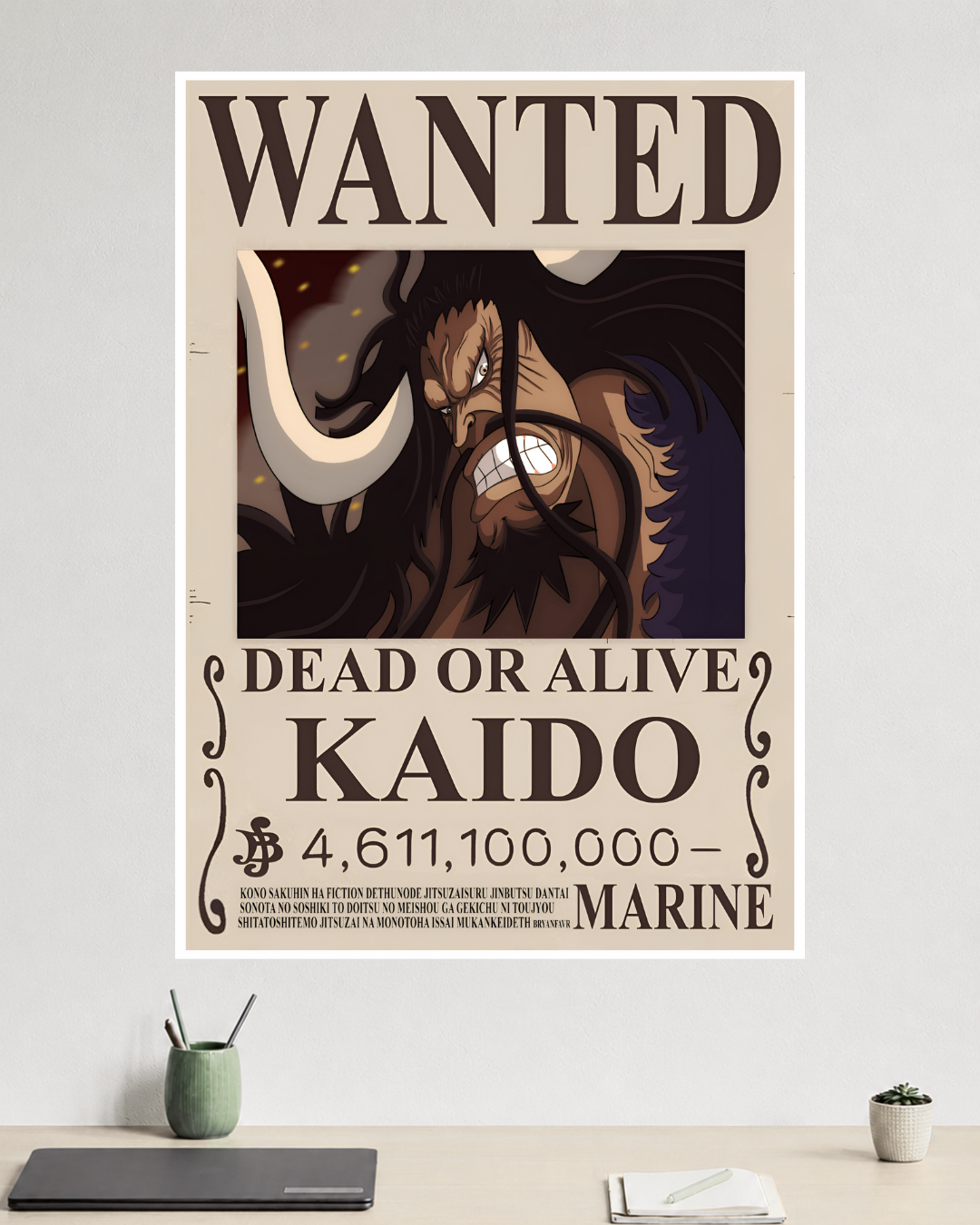 One Piece | Kaido | Wanted Poster | Anime Poster