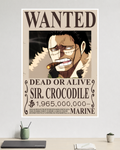 One Piece | Sir Crocodile | Wanted Poster | Anime Poster