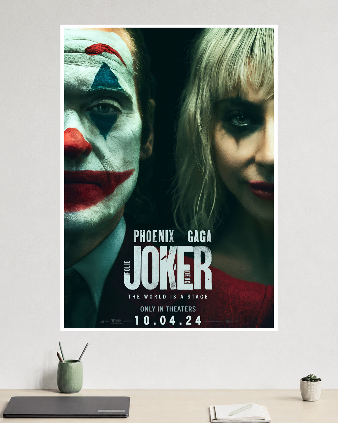 Joker: Folie à Deux Poster | Joaquin Phoenix & Lady Gaga | Jocker 2 | DC Poster