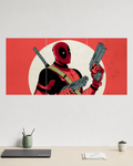 Deadpool Comic Art – Three Panel Split Poster
