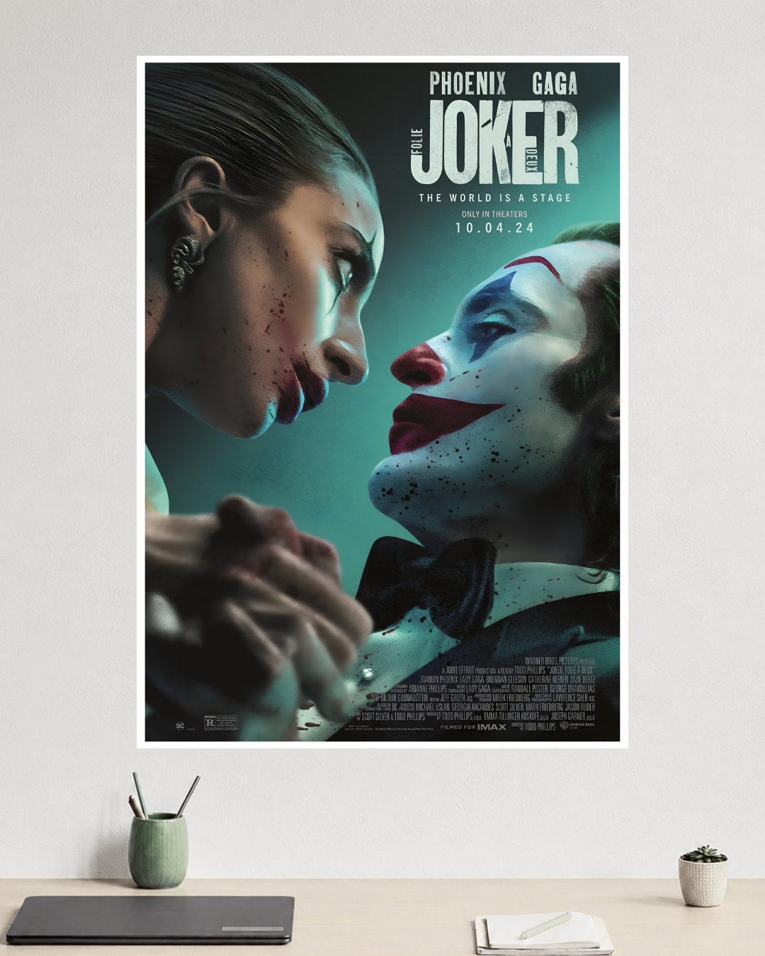 Joker: Folie à Deux Poster | Joaquin Phoenix & Lady Gaga | Jocker 2 | DC Poster