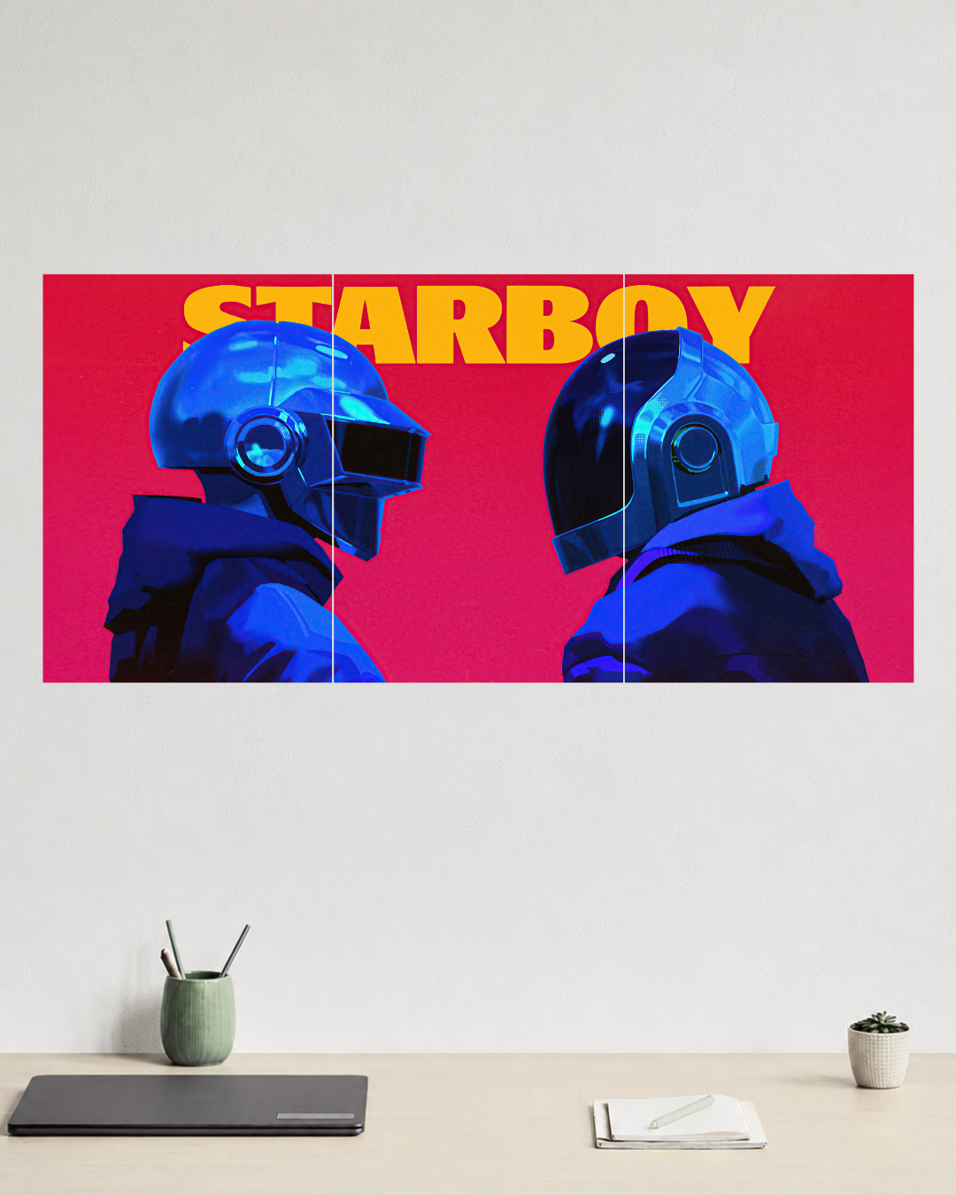 Daft Punk – Three Panel Split Poster