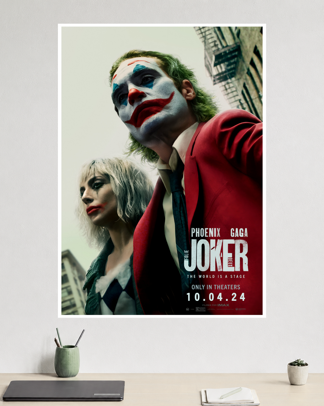 Joker: Folie à Deux Poster | Joaquin Phoenix & Lady Gaga | Jocker 2 | DC Poster