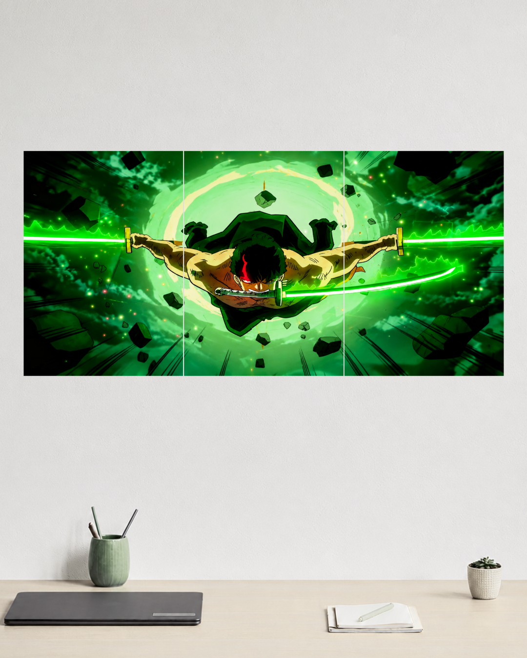 Roronoa Zoro – Three Panel Split Poster