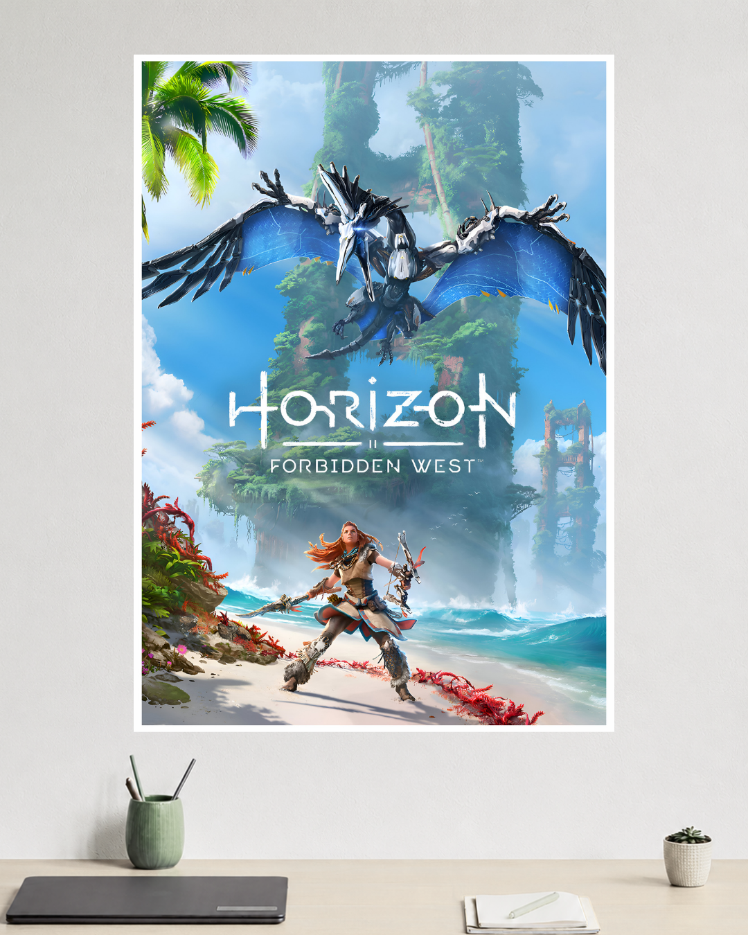 Horizon Forbidden West | Aloy vs. Mechanical Bird | Game Poster