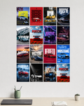 16 Poster Set - Ultimate Car Poster Collection