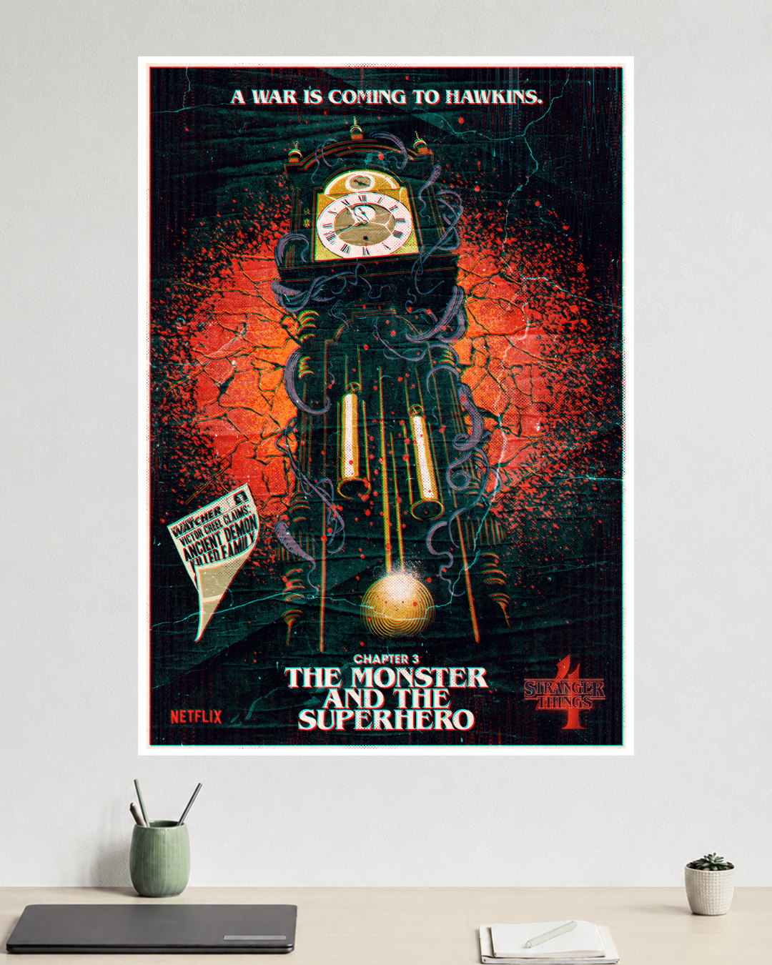 Stranger Things | Grandfather Clock | TV-Series Poster