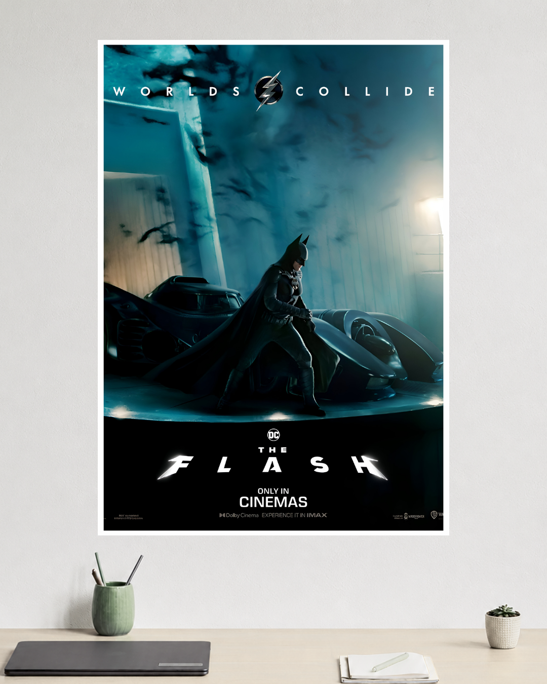 Batman | Worlds Collide | Dark Knight | DC Poster
