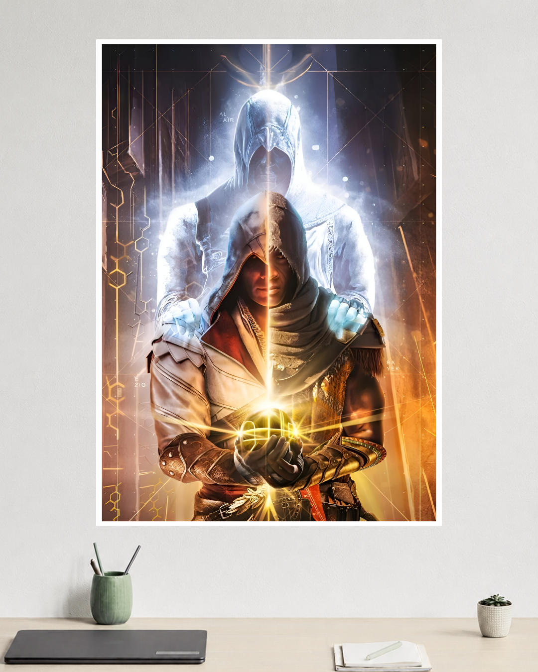 Altair and Bayek | Assassin's Creed | Game Poster