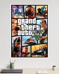 Grand Theft Auto V | GTA 5 | Michael, Trevor & Franklin | Game Poster