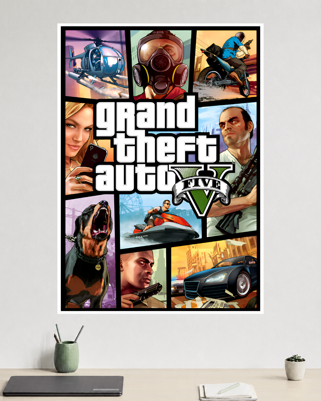 Grand Theft Auto V | GTA 5 | Michael, Trevor & Franklin | Game Poster