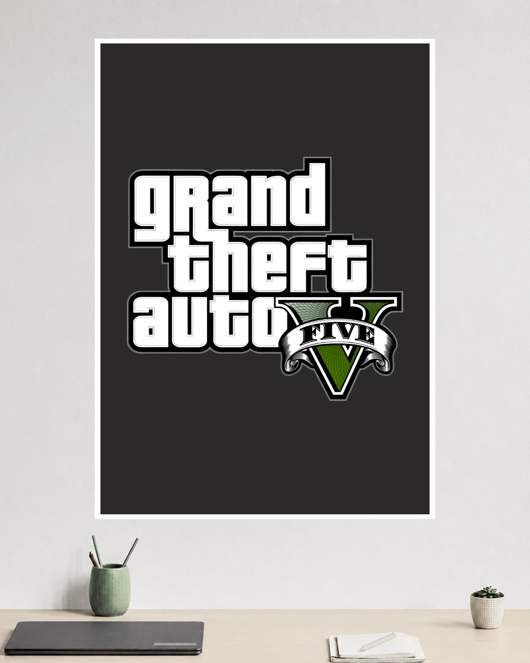 Grand Theft Auto V | GTA 5 | Michael, Trevor & Franklin | Game Poster (Copy)