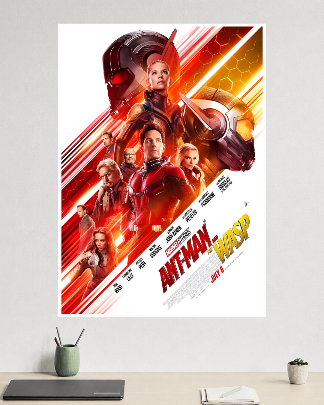 Ant-Man and the Wasp | Paul Rudd & Evangeline Lilly | Scott Lang | Marvel Poster