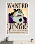 One Piece | Jinbe | Wanted Poster | Anime Poster