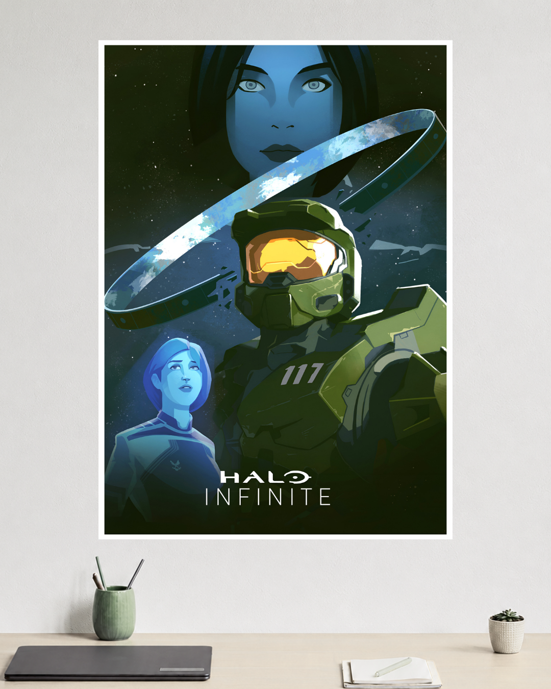 Halo Infinite | Master Chief & Cortana | Game Poster