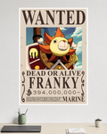 One Piece | Franky | Wanted Poster | Anime Poster