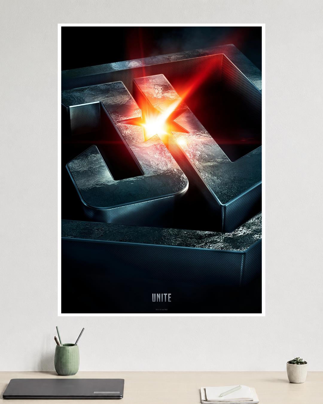 Justice League Movie Poster | Batman, Superman, Wonder Woman, Flash, Aquaman, Cyborg | DC Poster