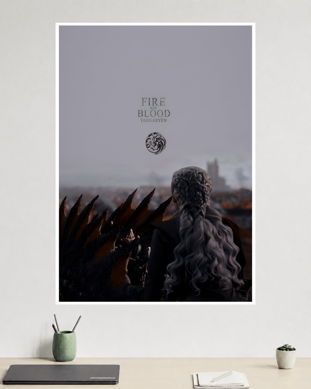Fire and Blood | Game of Thrones | Daenerys Targaryen | TV-Series Poster