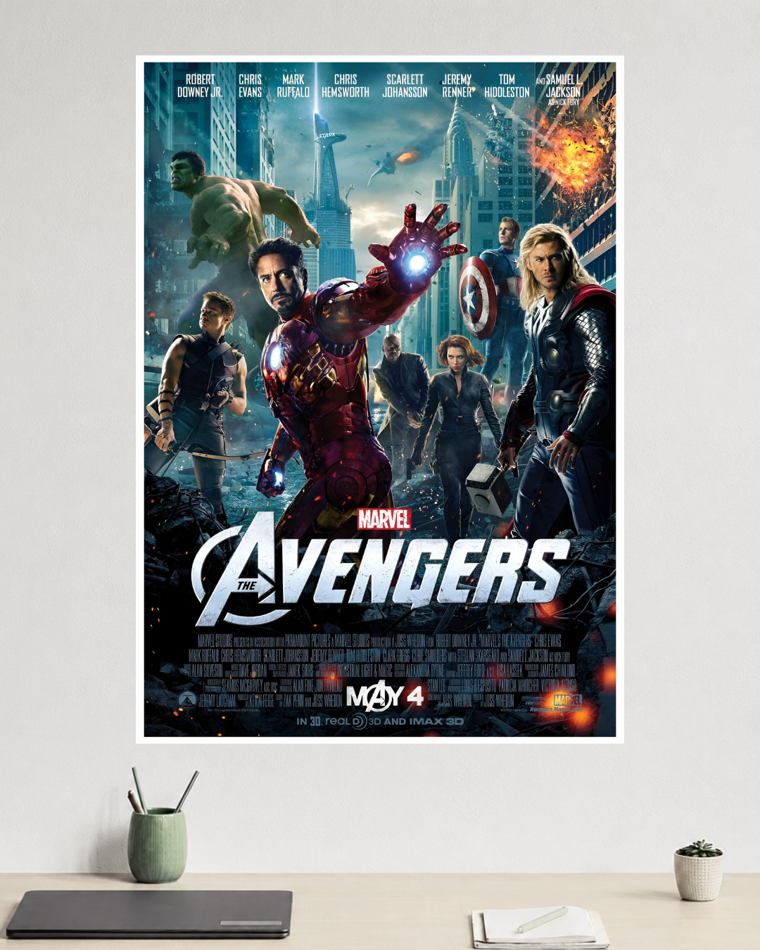 The Avengers | Iron Man, Thor, Hulk & Captain America | Marvel Poster