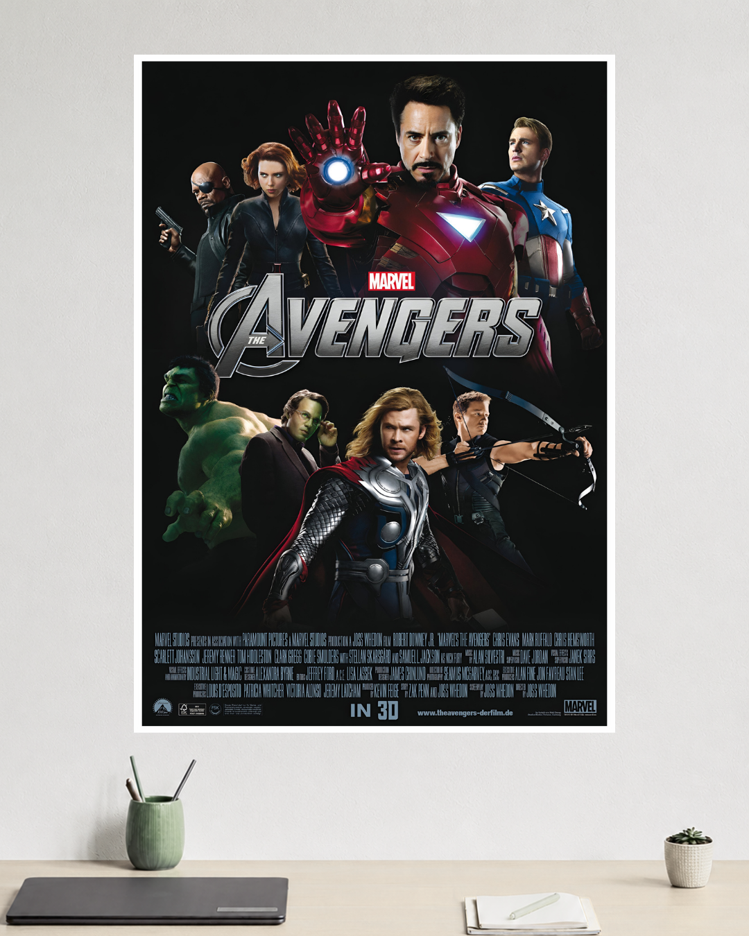 The Avengers | Iron Man, Thor, Hulk & Captain America | Marvel Poster