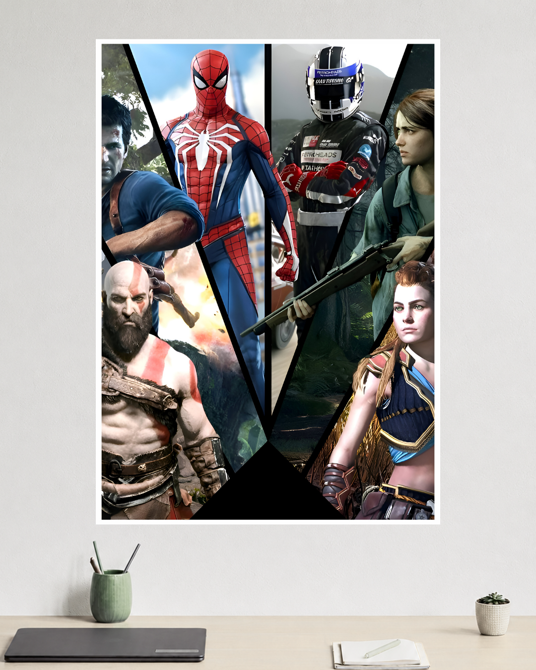 Spider-Man, Kratos, Ellie, Aloy & More | PlayStation Legends | Game Poster
