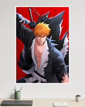 Ichigo Kurosaki Bankai Form | Bleach | Anime Poster