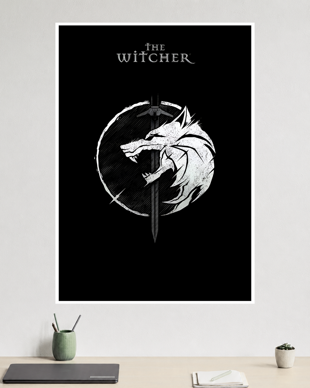 The Witcher | Wolf Medallion | Game Poster